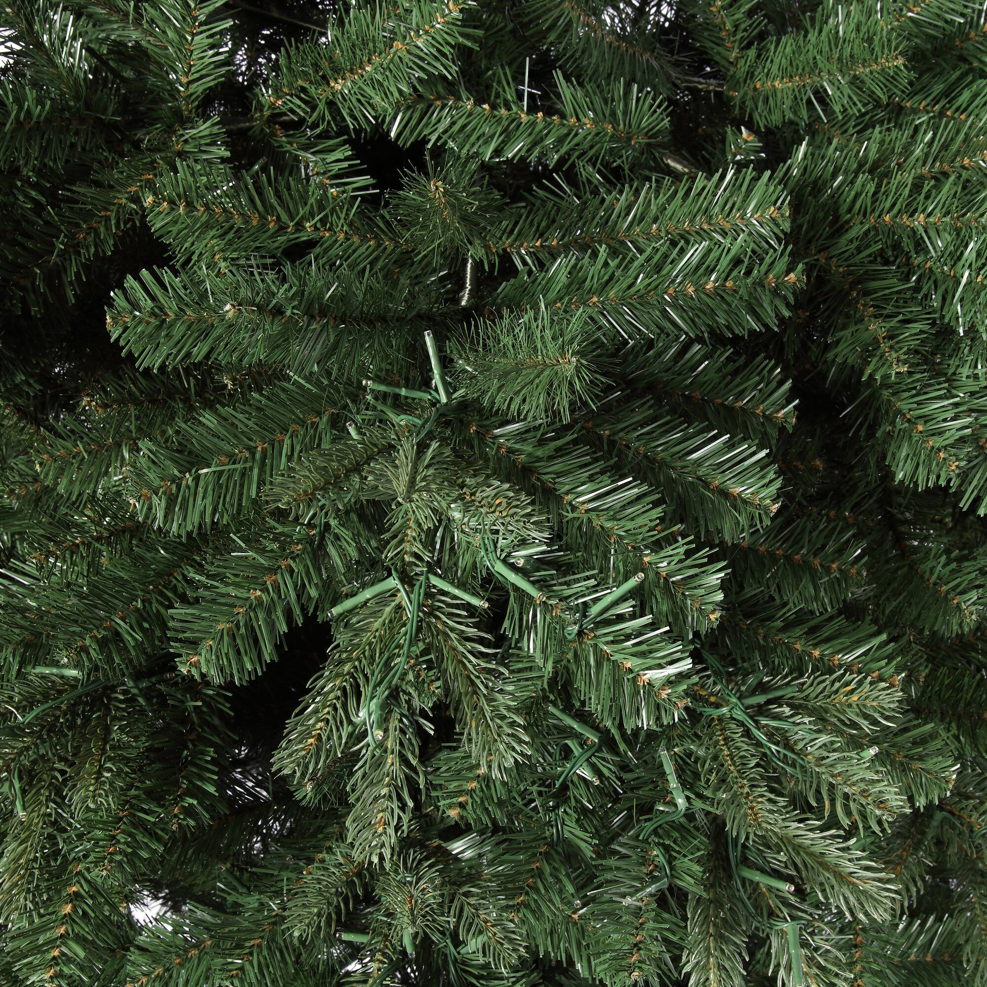 7.5ft. Pre-Lit Greenbriar Fir Artificial Christmas Tree, Soft White Cluster LED Lights
